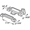 Prime-Line Diecast Chrome Finish, Window Sash Lock F 2531